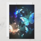 Fluttering Night Butterfly Feestdagenkaart (Voorkant)