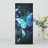 Fluttering Night Butterfly Feestdagenkaart (Staand voorkant)