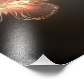 Fluttering Night Butterfly Foto Afdruk (Hoek)