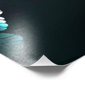 Fluttering Night Butterfly Foto Afdruk (Hoek)