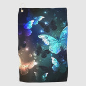 Fluttering Night Butterfly Golfhanddoek (Voorkant)