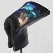 Fluttering Night Butterfly Golfheadcover (3/4 voorkant)