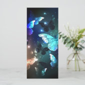 Fluttering Night Butterfly Kaart (Staand voorkant)