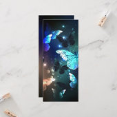 Fluttering Night Butterfly Kaart (Voorkant / Achterkant in situ)