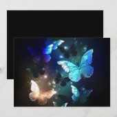 Fluttering Night Butterfly Kaart (Voorkant / Achterkant)