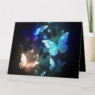 Fluttering Night Butterfly Kaart