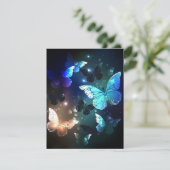 Fluttering Night Butterfly Kaart (Staand voorkant)