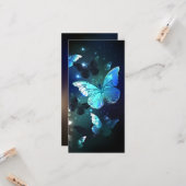 Fluttering Night Butterfly Kaart (Voorkant / Achterkant in situ)