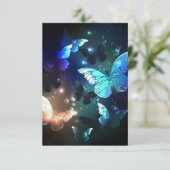 Fluttering Night Butterfly Kaart (Staand voorkant)