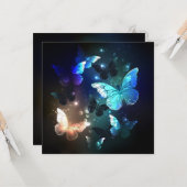 Fluttering Night Butterfly Kaart (Voorkant / Achterkant in situ)