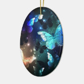 Fluttering Night Butterfly Keramisch Ornament (Links)