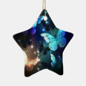 Fluttering Night Butterfly Keramisch Ornament (Rechts)