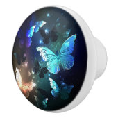 Fluttering Night Butterfly Keramische Knop (Rechts)