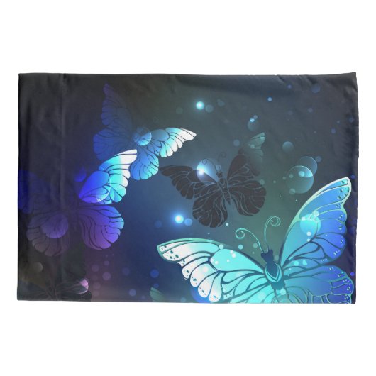 Fluttering Night Butterfly Kussensloop (Achterkant)