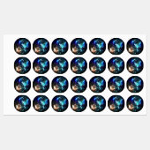 Fluttering Night Butterfly Labels (Vel)