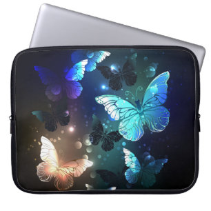 Fluttering Night Butterfly Laptop Sleeve