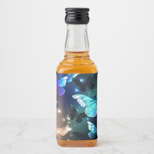 Fluttering Night Butterfly Likeurfles Etiket (Voorkant)
