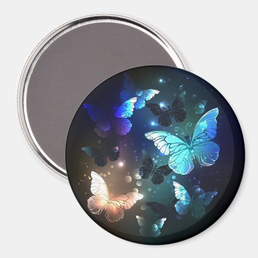Fluttering Night Butterfly Magneet (Voorkant / Achterkant)