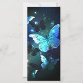 Fluttering Night Butterfly Magnetische Uitnodiging (Voorkant)