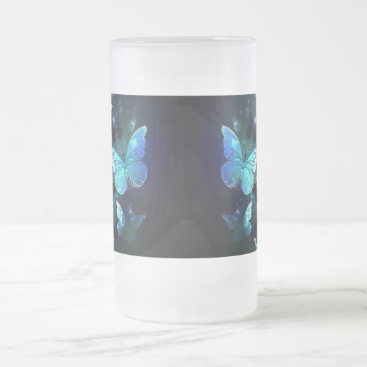 Fluttering Night Butterfly Matglas Bierpul (Center)