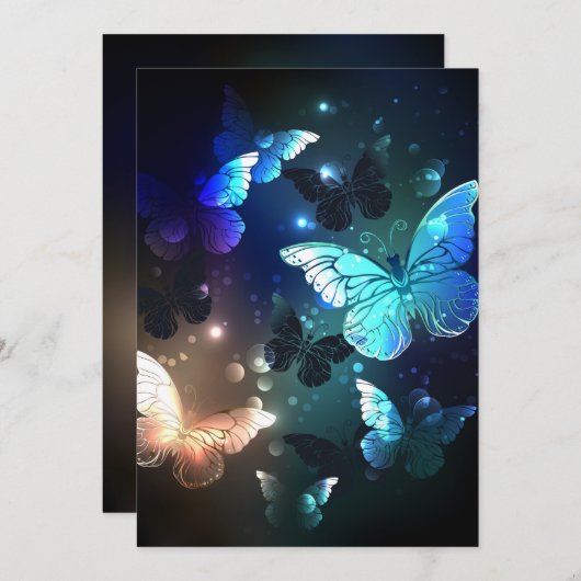 Fluttering Night Butterfly Menu (Voorkant / Achterkant)