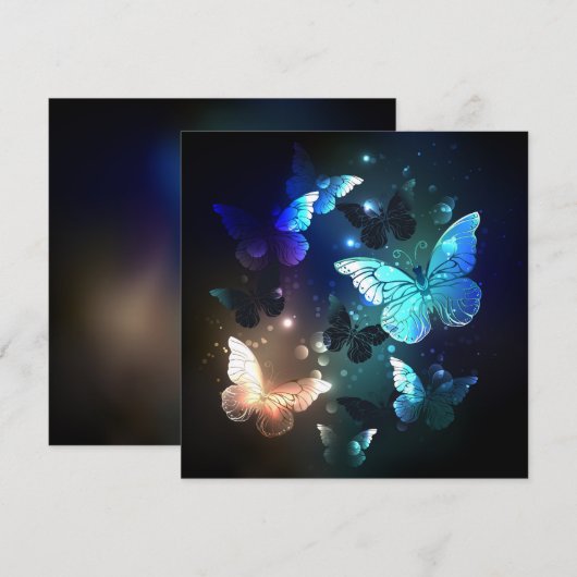 Fluttering Night Butterfly Menu (Voorkant / Achterkant)