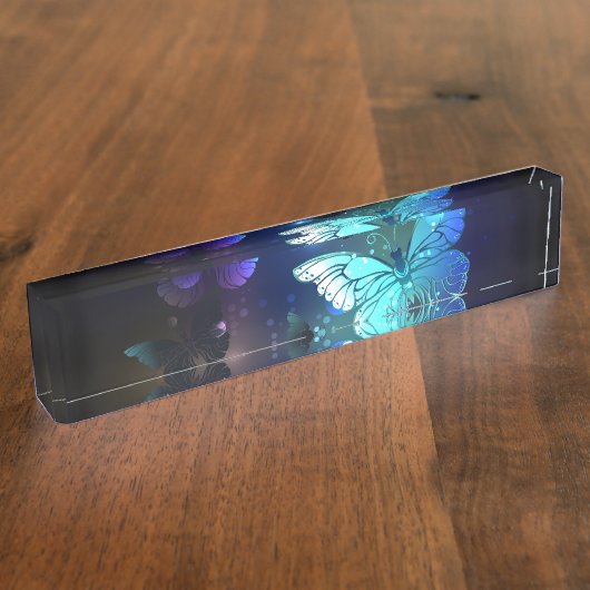 Fluttering Night Butterfly Naambordje (Zijkant)