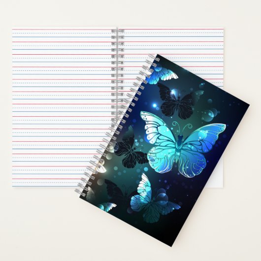 Fluttering Night Butterfly Notitieboek (Binnen)