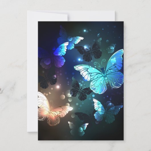 Fluttering Night Butterfly Notitiekaartje (Voorkant)