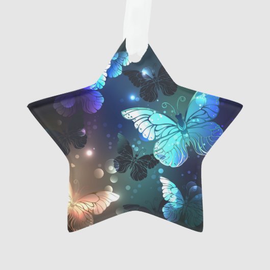 Fluttering Night Butterfly Ornament (achterkant)