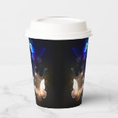 Fluttering Night Butterfly Papieren Bekers (Links)