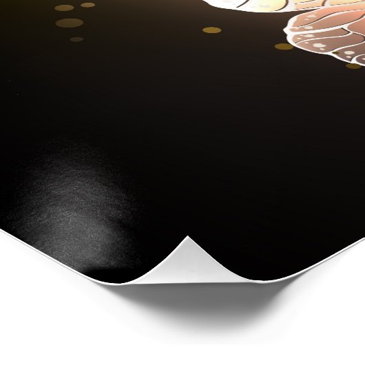 Fluttering Night Butterfly Perfect Poster (Hoek)