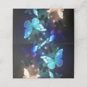 Fluttering Night Butterfly Plaatskaartje (Buitenkant ongevouwen)