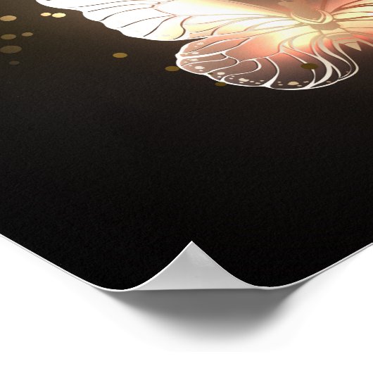 Fluttering Night Butterfly Poster (Hoek)