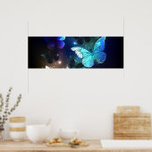 Fluttering Night Butterfly Poster (Keuken)