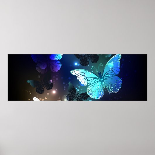 Fluttering Night Butterfly Poster (Voorkant)