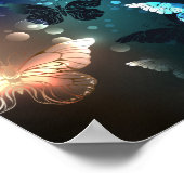 Fluttering Night Butterfly Poster (Hoek)