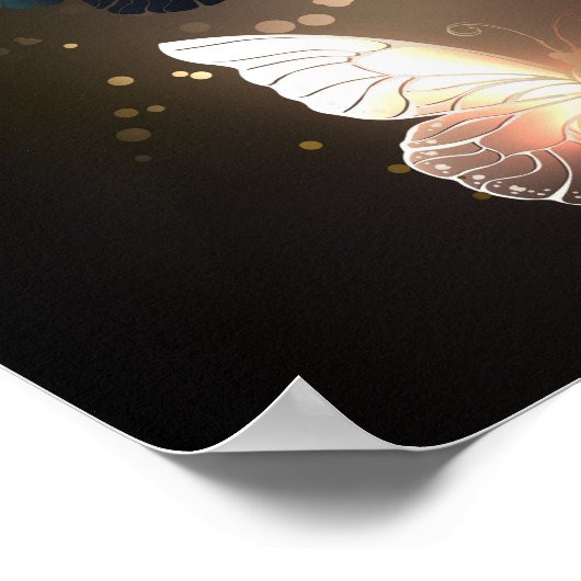 Fluttering Night Butterfly Poster (Hoek)