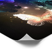 Fluttering Night Butterfly Poster (Hoek)