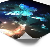 Fluttering Night Butterfly Poster (Hoek)
