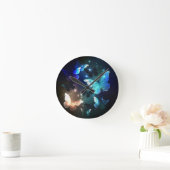 Fluttering Night Butterfly Ronde Klok (Huis)