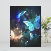 Fluttering Night Butterfly Save The Date (Staand voorkant)