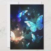 Fluttering Night Butterfly Save The Date (Voorkant)
