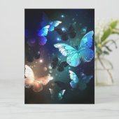 Fluttering Night Butterfly Save The Date (Staand voorkant)
