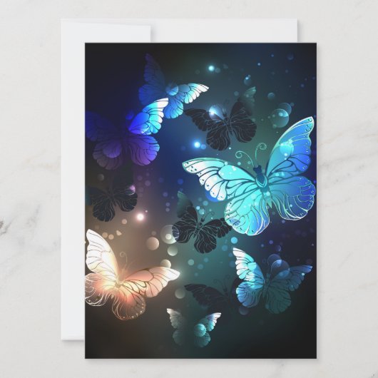 Fluttering Night Butterfly Save The Date (Voorkant)