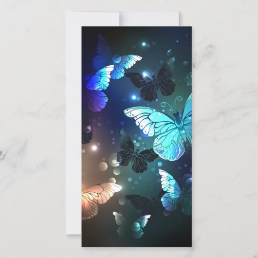 Fluttering Night Butterfly Save The Date (Voorkant)