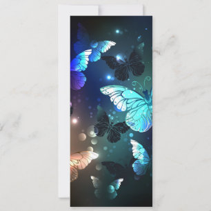 Fluttering Night Butterfly Save The Date