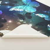Fluttering Night Butterfly Sherpa Deken (3/4)