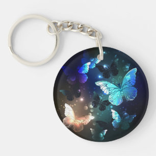 Fluttering Night Butterfly Sleutelhanger