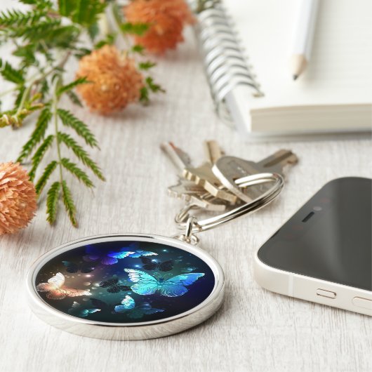 Fluttering Night Butterfly Sleutelhanger (Zijkant)